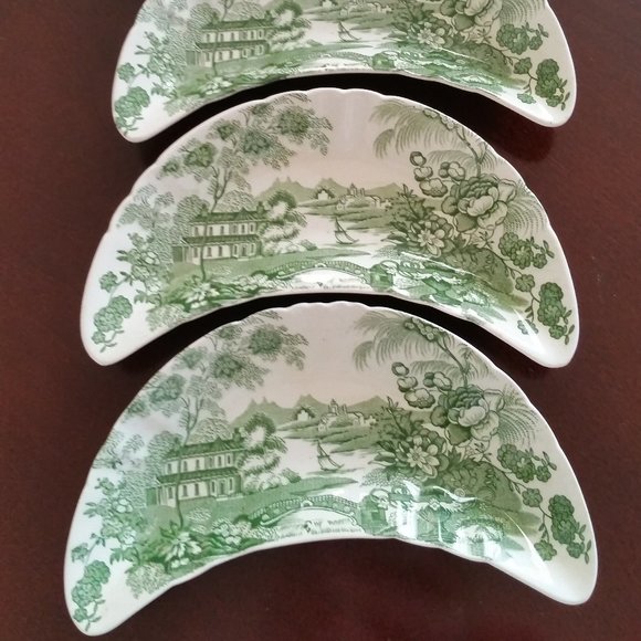 Clarice Cliff vintage 1940s Tonquin Royal Staffordshire bone china  Set of 4 - Picture 1 of 2